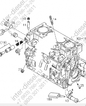 Блок цилиндров (Engine block) 04103552