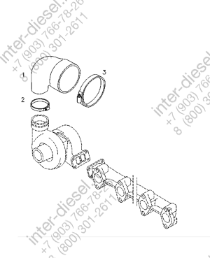 Колено наддува воздуха (Charge air elbow) 04253378