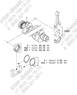 Коленчатый вал (Crankshaft) 04501008