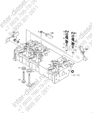Седло выпускного клапана (Valve seat insert) 04192396