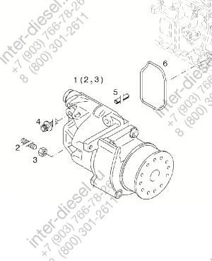 Масляный насос (Lubricat. oil pump) 04103345