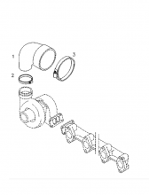 Колено наддува воздуха (Charge air elbow) 04253378