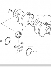 Вкладыш коренной (Main bearing) 04231081