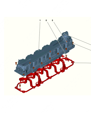 Прокладка клапанной крышки (Bonnet gasket) 04502029