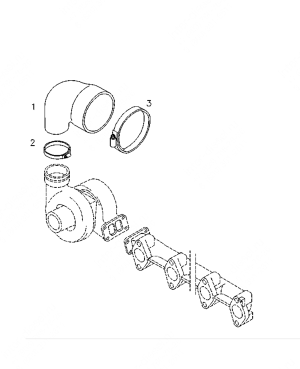 Колено наддува воздуха (Charge air elbow) 04253378