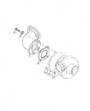 Прокладка соединения турбины с глушителем 04283301 (Gasket)