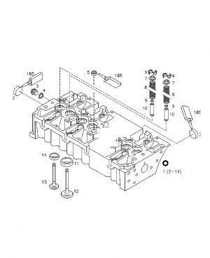 Седло выпускного клапана (Valve seat insert) 04192396