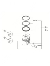 Поршень (Piston) 1 ремонтного размера 94,5 mm 04281451