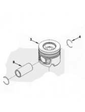 Поршень двигателя в сборе с пальцем Federal Mogul 4995266AE, PP1601-0-AE